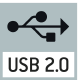 Integrated USB 2.0 digital camera: For direct transmitting of the picture to a PC