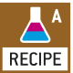 Recipe level A: Separate memory for the weight of the tare container and the recipe ingredients (net total).