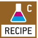 Recipe level C: Internal memory for complete recipes with name and target value of the recipe ingredients. User guidance through displays. Additional convenient functions, such as barcode a