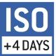 ISO calibration possible. The time required for ISO calibration is specified in the pictogram.